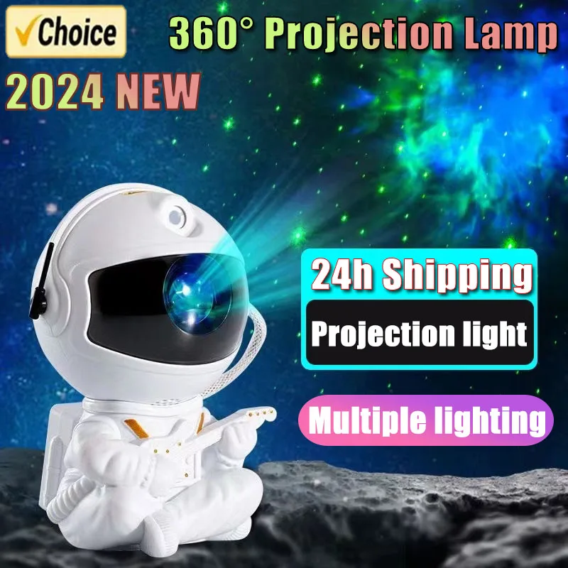 Galaxy Star Astronaut Projector LED Night Light Starry Sky Porjectors Lamp Decoration Bedroom Room Decorative For Children Gifts