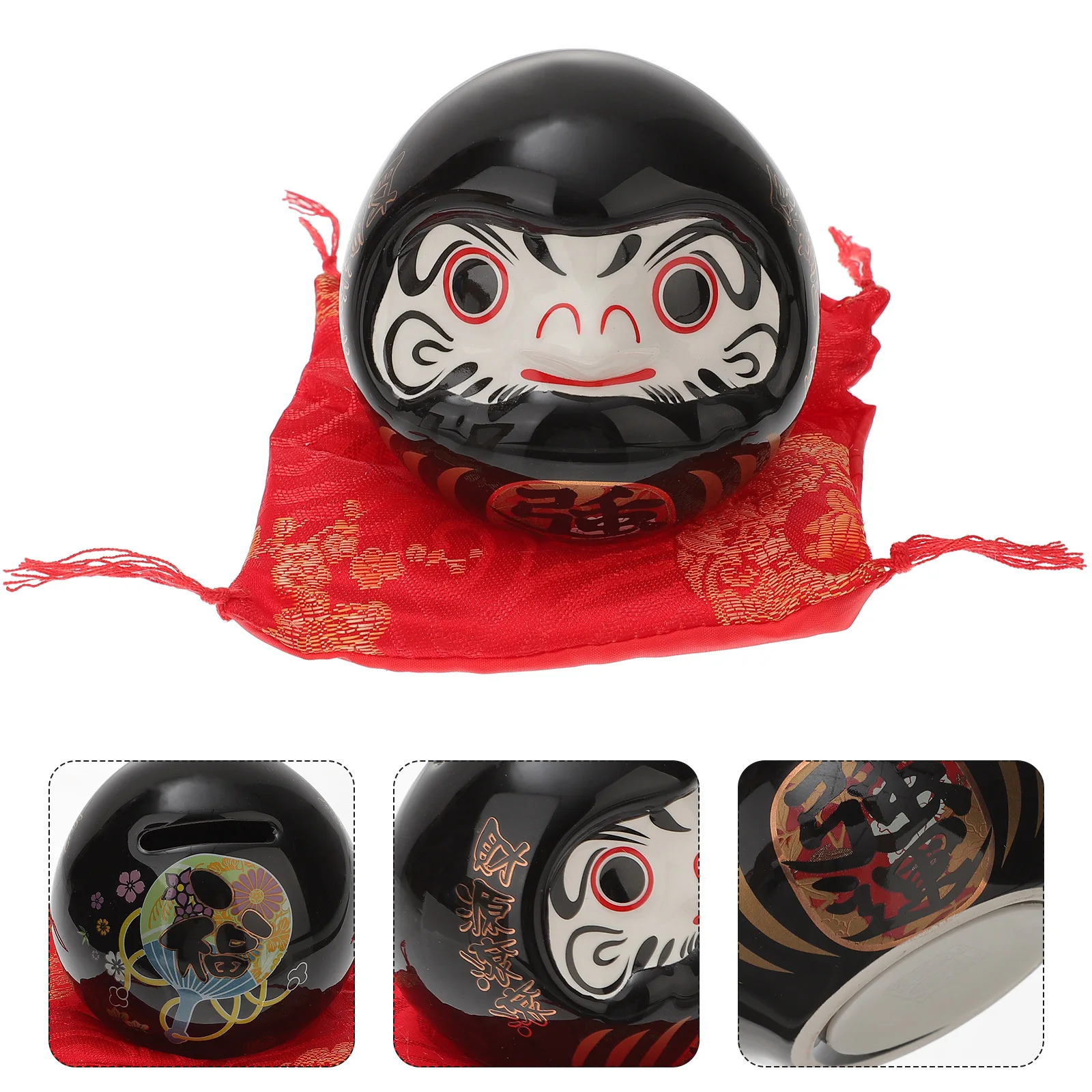 

1Set Ceramic Desktop Decor Small Indoor Table Ornament Creative Craft Ornament Lucky Decor Desktop Figurine