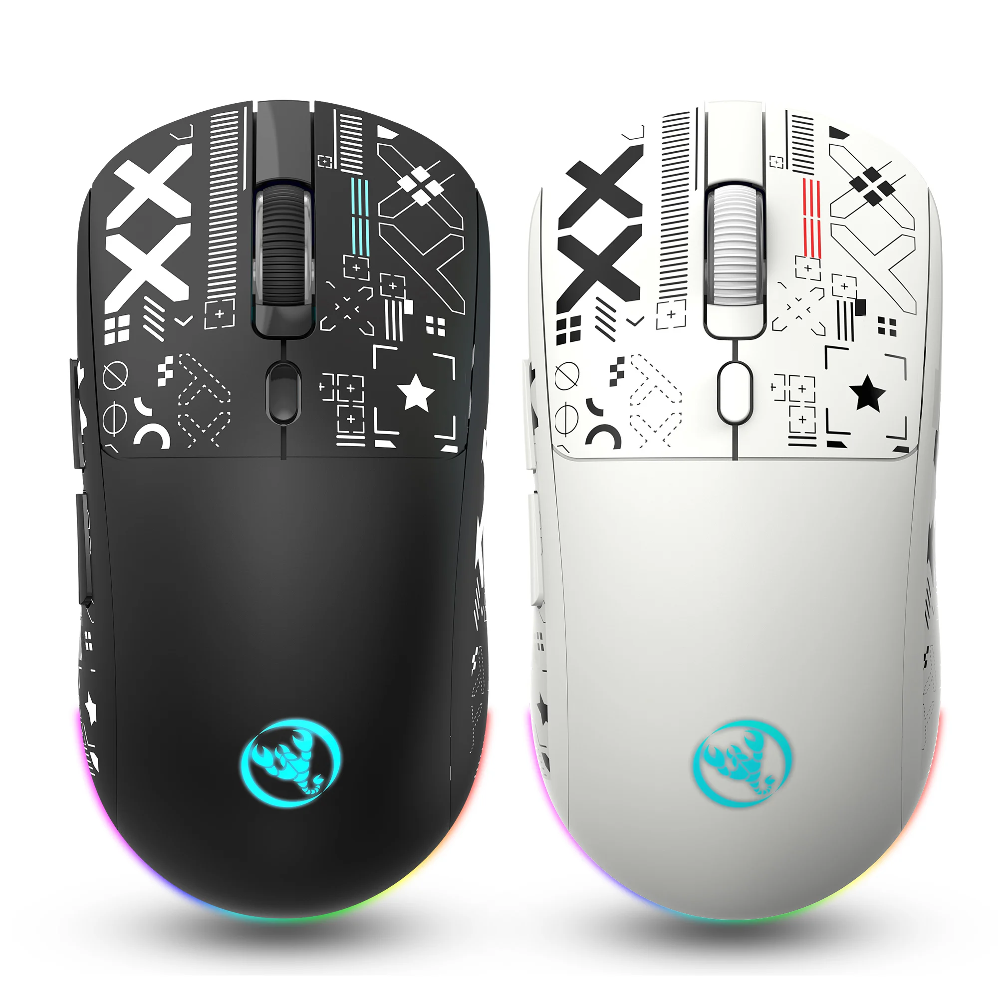 

3 Modes BT Gaming Mouse Rechargeable 2.4G USB Wireless RGB Backlight Mouse for iPad Tablet Laptop Computer