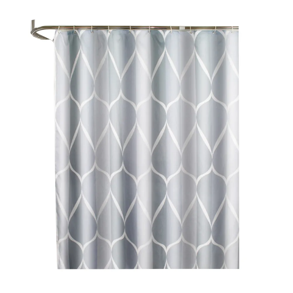 

Водонепроницаемая шторка для душа 120x180 см, утолщенная полиэстеровая занавеска для ванной комнаты, для дома, отеля, общежития, элегантный принт, защита от плесени