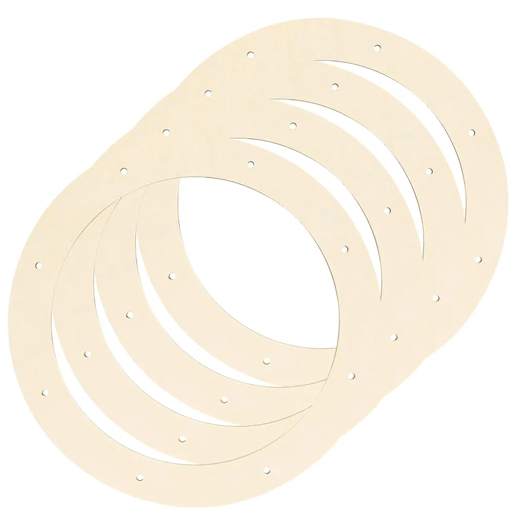 

4Pcs Round Wreath Frame Rings Wooden Circle Rustic Design DIY Crafts Floral Arrangement Support Wreath Making Supplies
