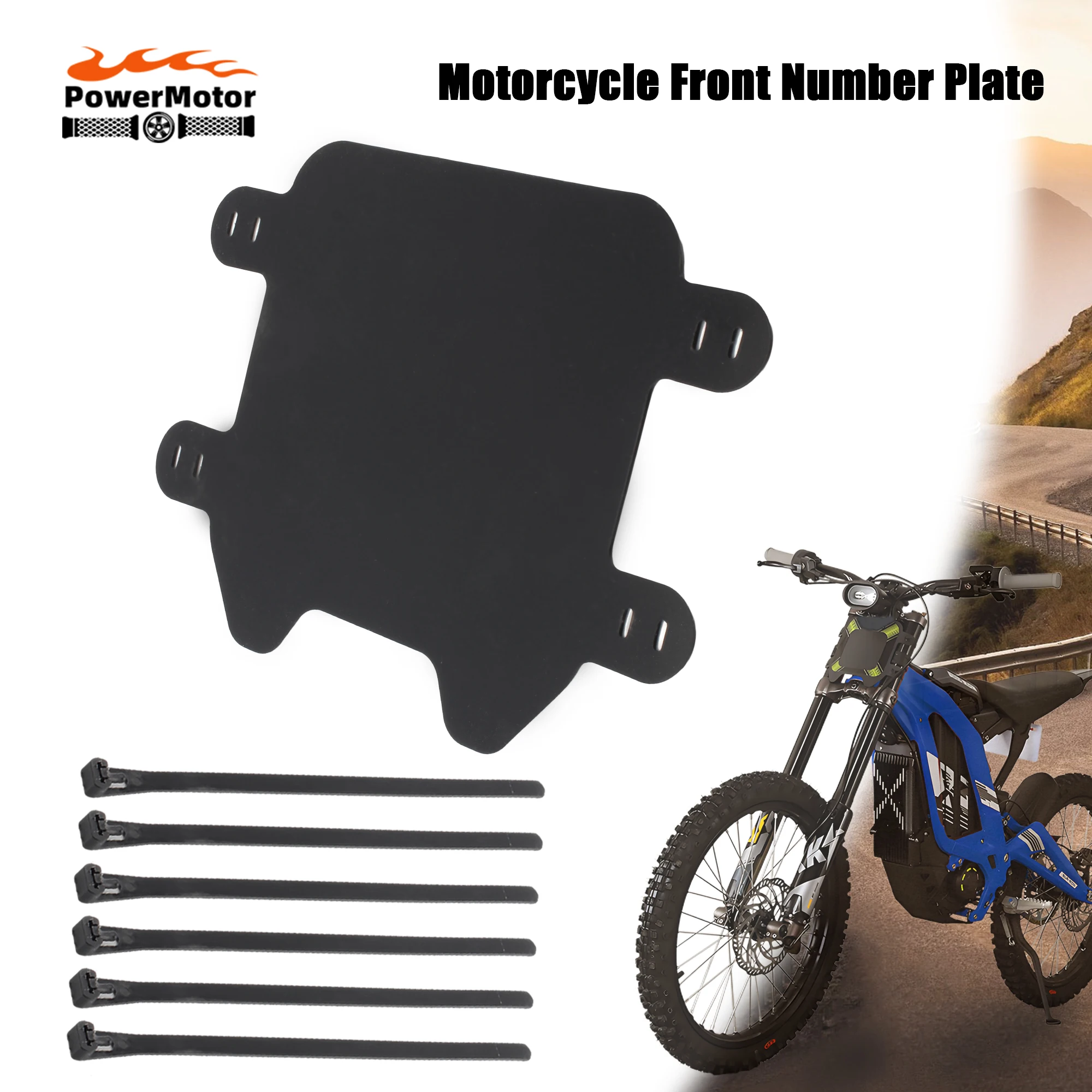 

For SUR-RON Electric Motocross Front License Number Plate Cover For SURRON Light Bee X Universal Parts Registration Plate Enduro