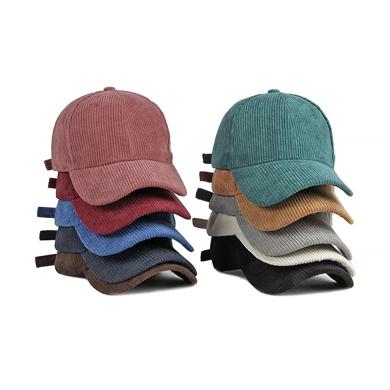 Baseball Cap Velvet Light Board Solid Color Hat Outdoor Couple Caps Autumn And Winter Tide Sun Visor Hats