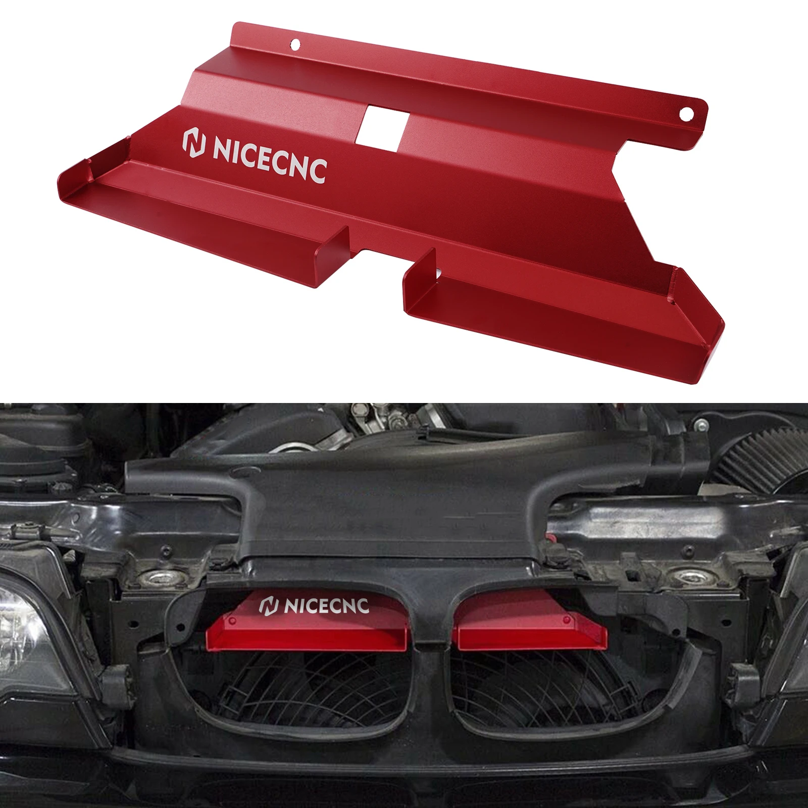 NICECNC Cold Air Intake Scoop For BMW E46 323i 325i 330i 323ci 325ci 325xi 325ti 328ci 330ci 330xi M52TU M54 Engine