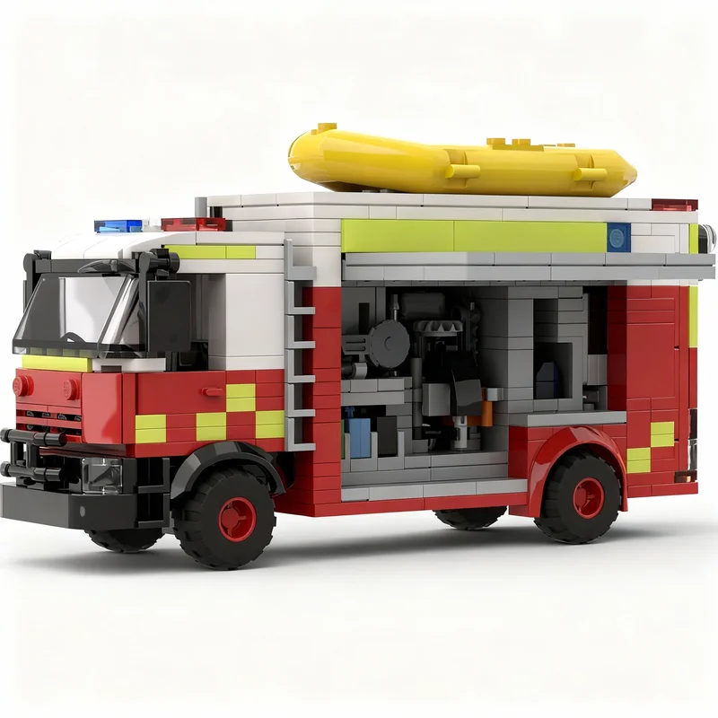 539pcs MOC City Fire Heavy Res - Art Craft Idea ulasan dan harga