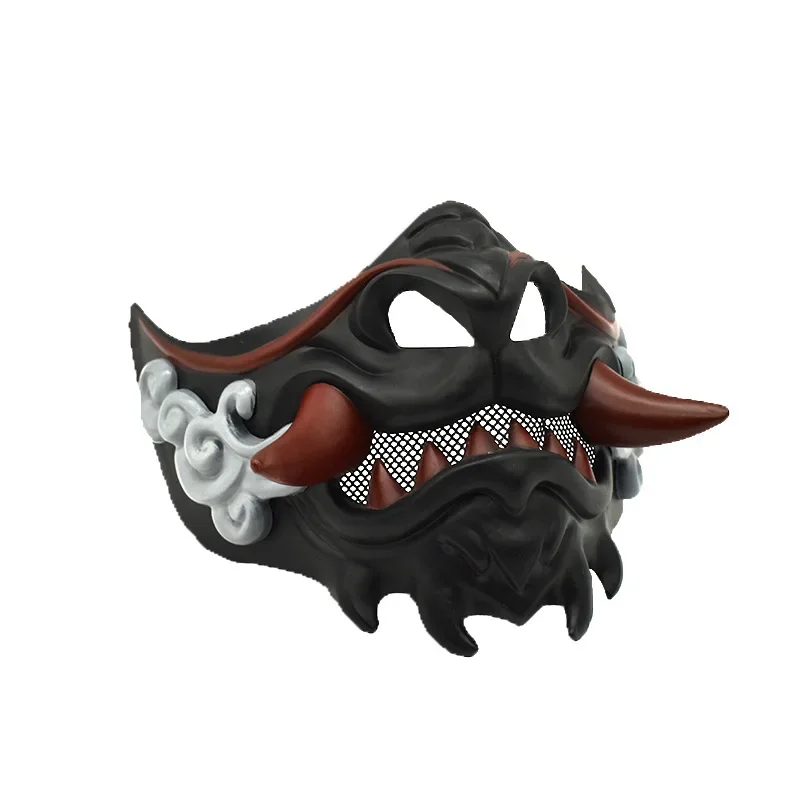 Cross-border Halloween Crimson Bane Wolf Fang Demon Dark Warrior Mask Japanese and Korean Series Costume Mask Wholesale
