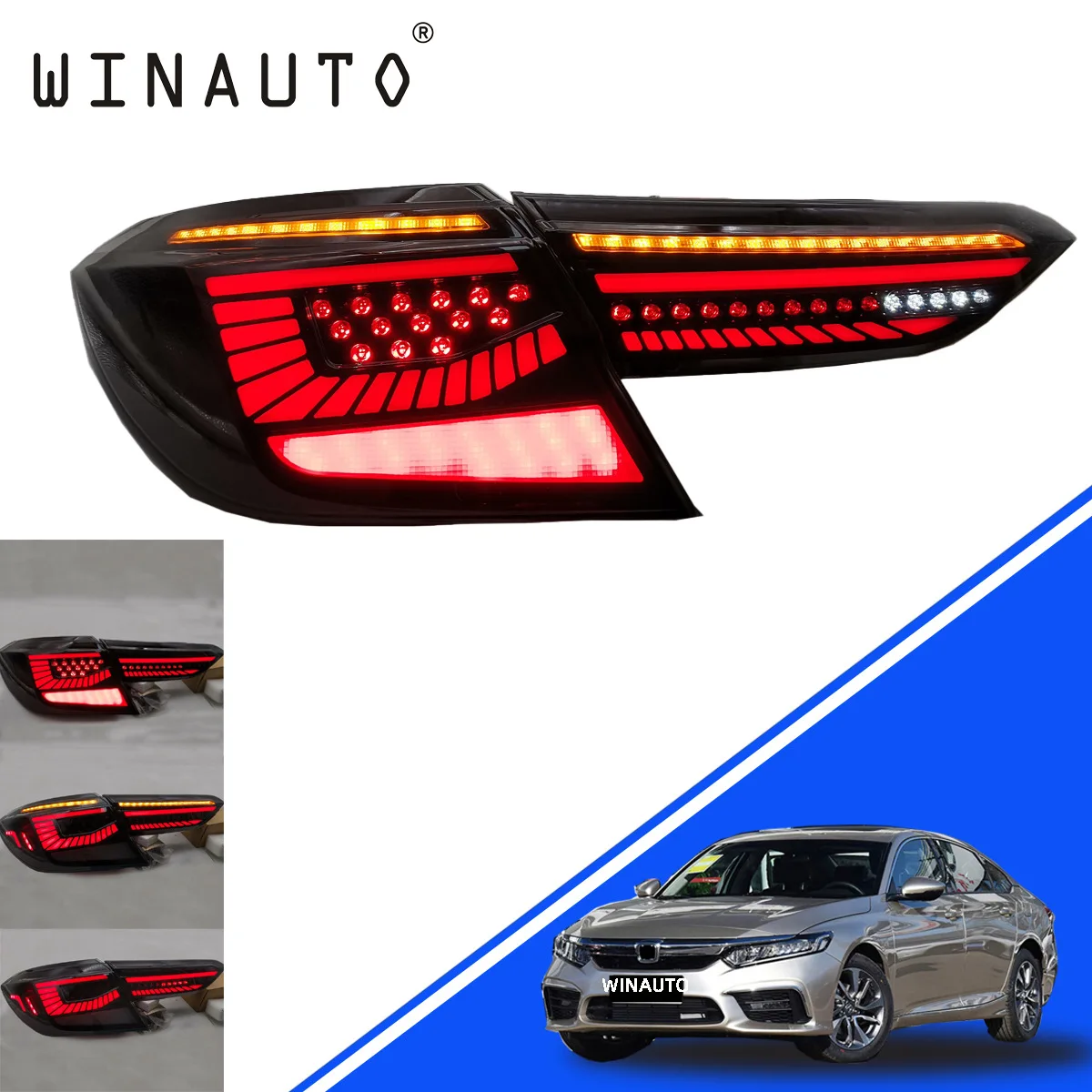 

JunCar подходит для Yingshipai для проверки 2016-2022 светодиодный черненый звездное небо переоборудованный задний фонарь в сборе