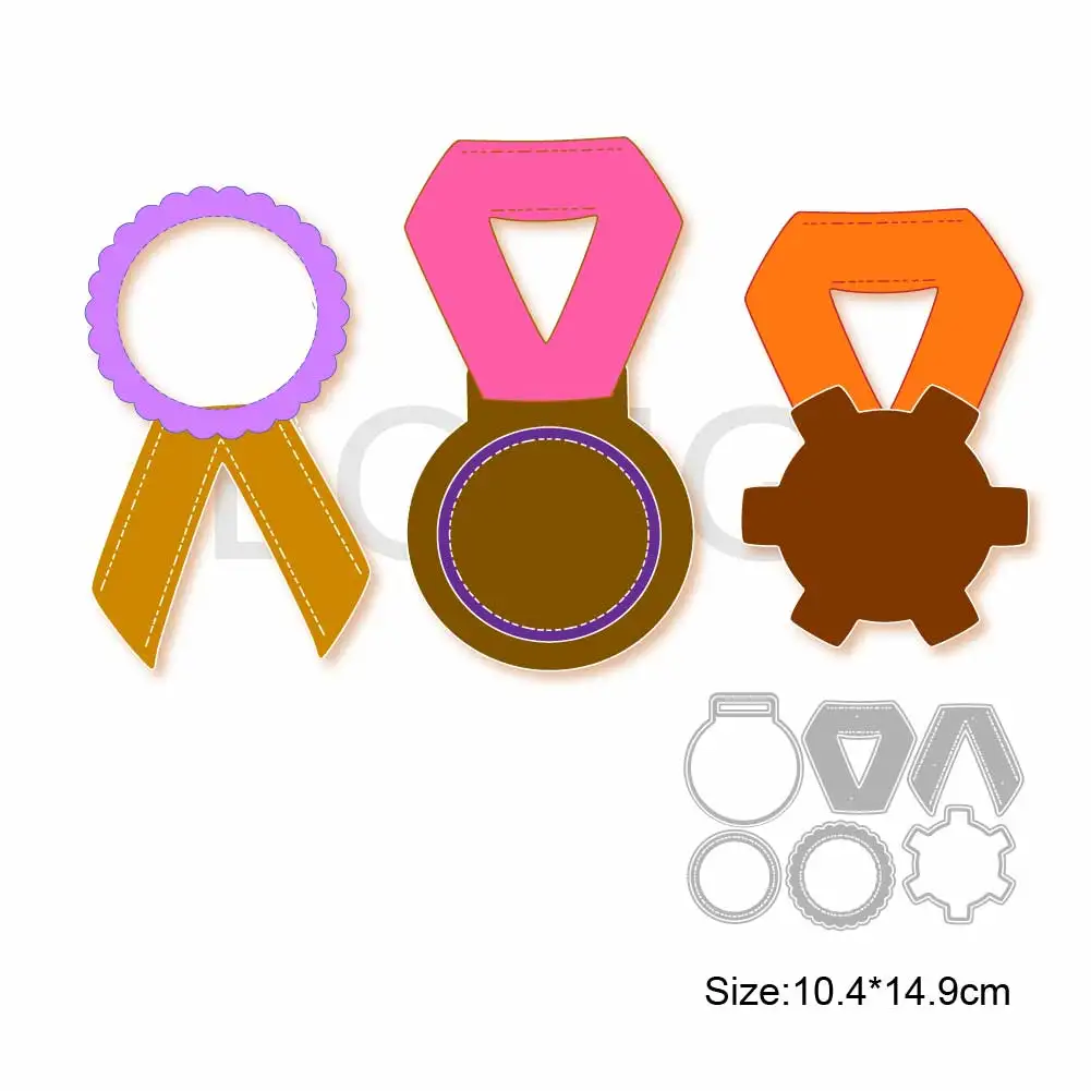 

Medals Metal Cutting Dies 2024 for Card Making Scrapbook Slimline Die Cut Template for Paper Craft Blade Punch Stencils