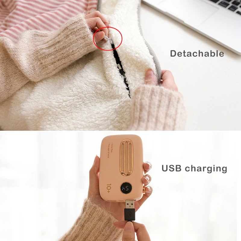 USB Charge Electric Blanket Warm Body Blanket Hand Warmer Bag Heating Student Dormitory Office Bedroom Warm Heating Blanket