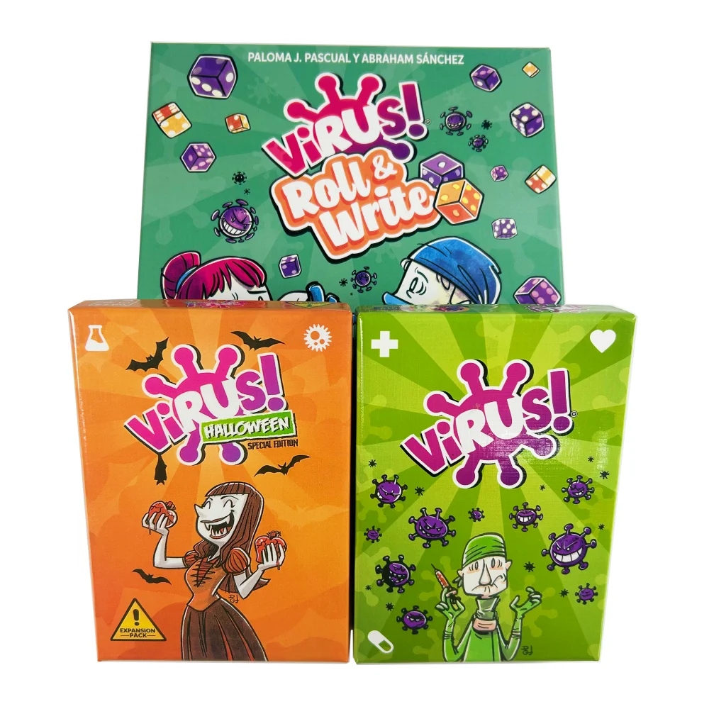 Virus 1 2 3 Board Game The Contagiously Fun Card Game Spanish English Version Party Game for Fun Family Game