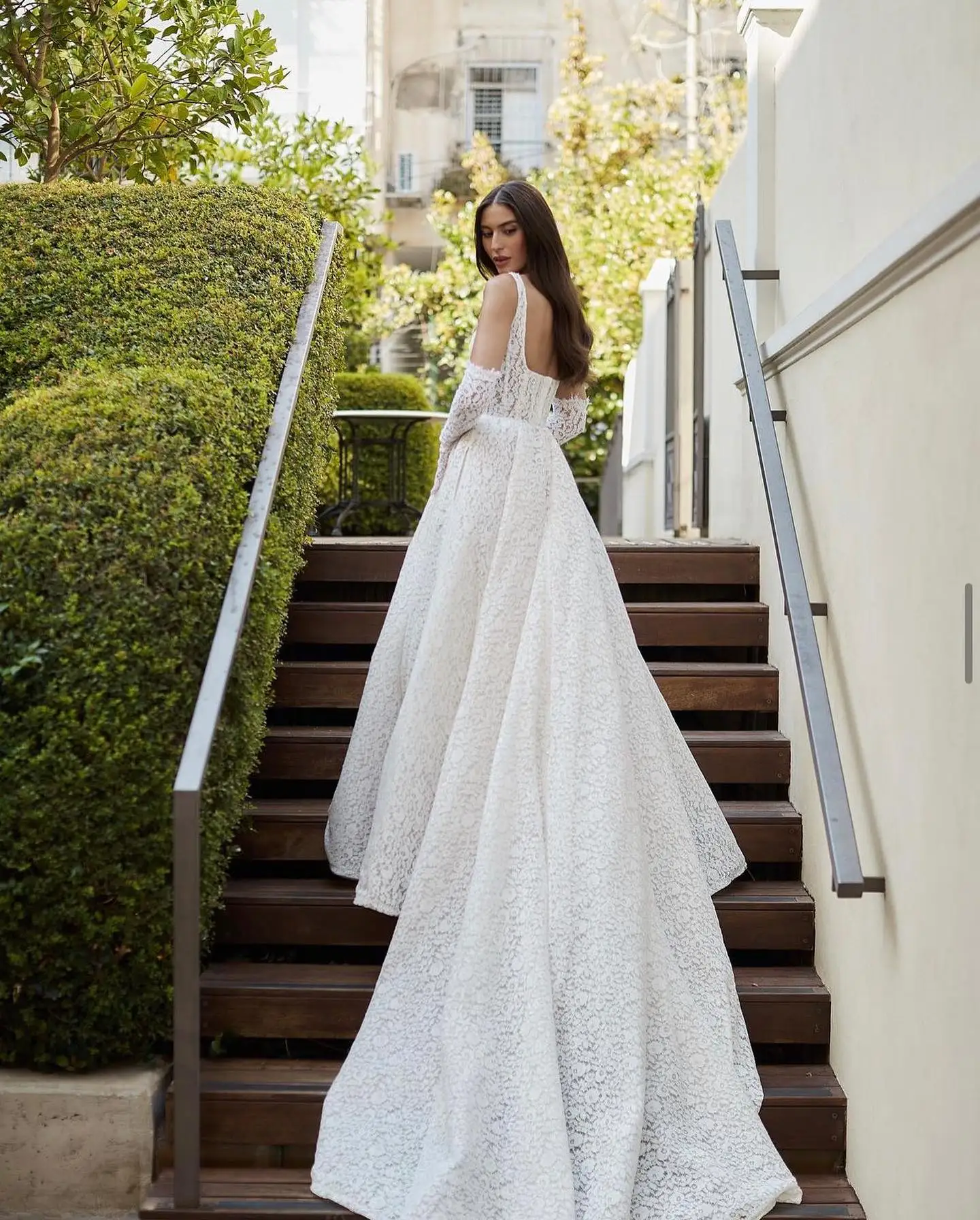 Кружевное свадебное платье Mangas Desmontables Novia бальное платье Vestidos De Vintage Princesas Novias Boda Civil Sencillo Elegantes Bodas