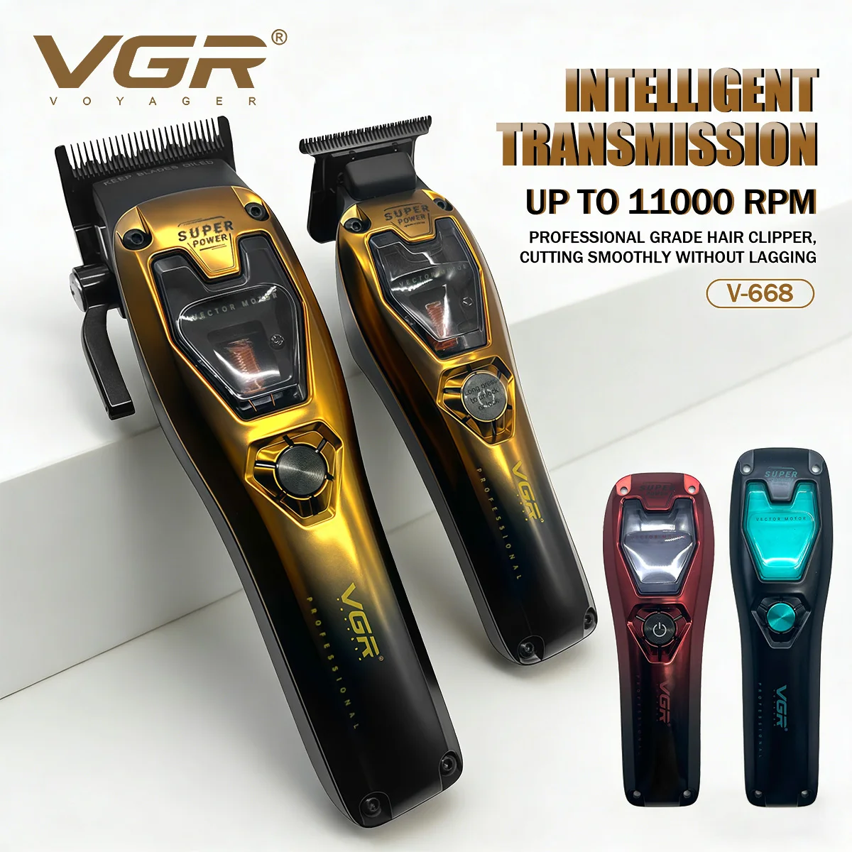 vgr-hair-trimmer-professional-barber-clippers-adjustable-11000-rpm-hair-cutting-machine-rechargeable-hair-trimmer-for-men-v-668