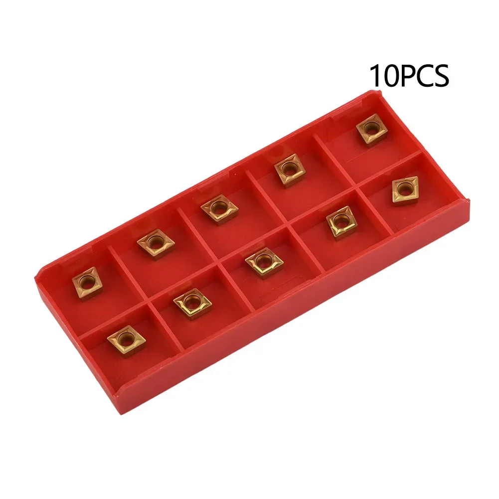 Imagem -02 - Torno Cnc Inserções de Carboneto Ferramentas de Carboneto Ccmt 060204 -hm Ybc251 Inserção para Ferramenta de Torneamento Fresa Ferramenta de Torneamento 10 Pcs