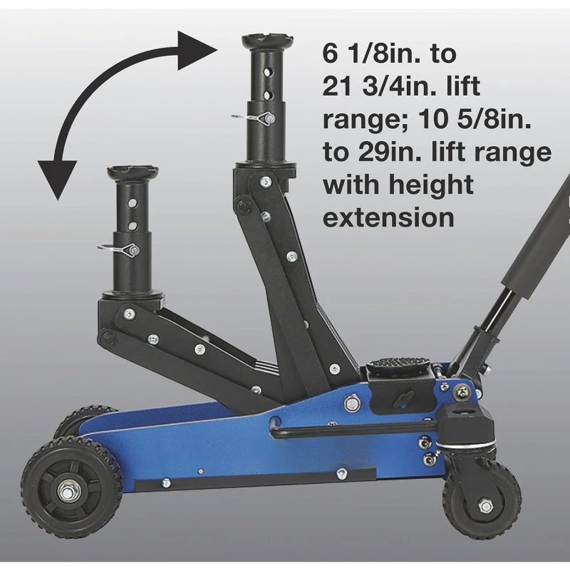 home.Off-Road Vehicle Jack, Offroad Jack Aluminum -Duty Rear Swivel Casters, Car Lift Jack Off Road Jack