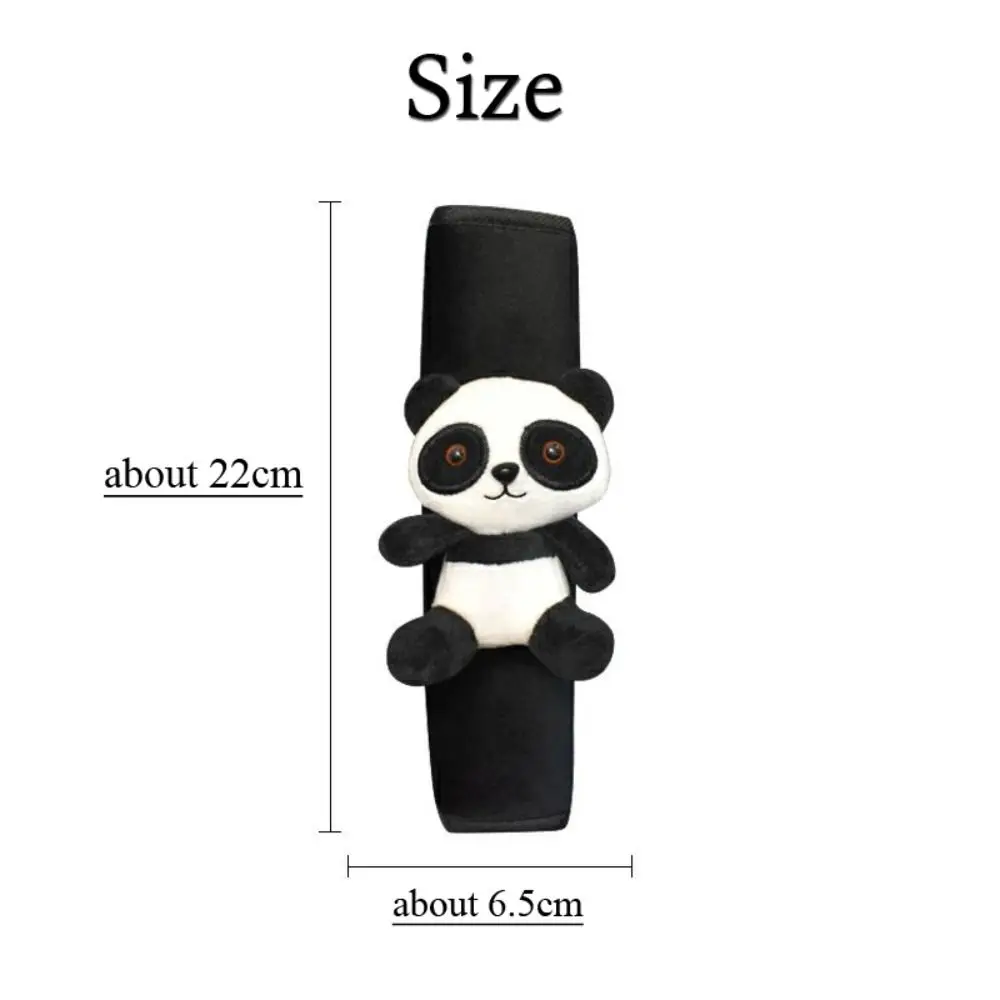 Cute Cartoon Panda Car Seatbelt Cover Seat Belt Harness Cushion Auto Shoulder Strap Protector Pad