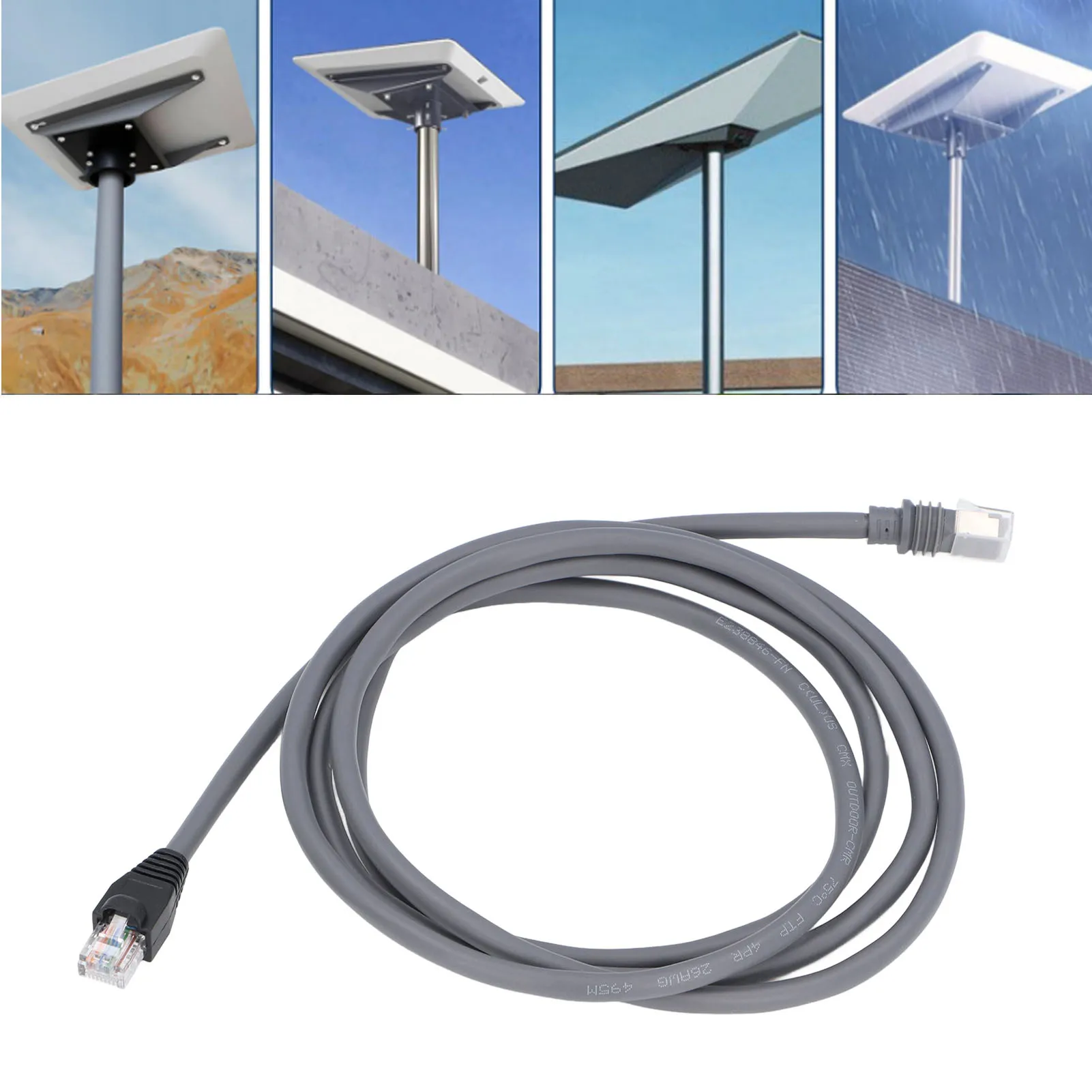 

Удлинитель кабеля Ethernet, портативная кристаллическая головка, высокоскоростная водостойкая для мини-прямоугольной спутниковой антенны Starlink