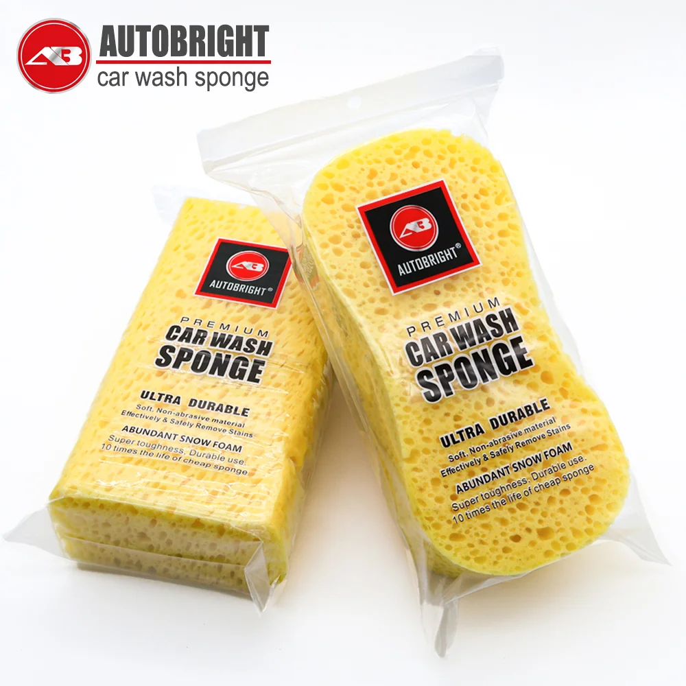 AUTOBRIGHT 2/5/10 Piece Car Washing Sponge Blocks Large Size Extra Large Thick Fine Cleaning Sponge Cleaning Accessories