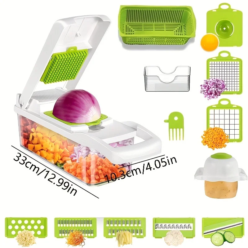 15 in 1 vegetable cutting machine, onion cutting machine, professional food multi-functional vegetable cutting machine and slice