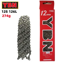 YBN current 12v mtb bike Chain Original Bicycle Chain 126 Links 12v 11v 10v 9v 8v Chains with Magic Button for SRAM SHIMANO