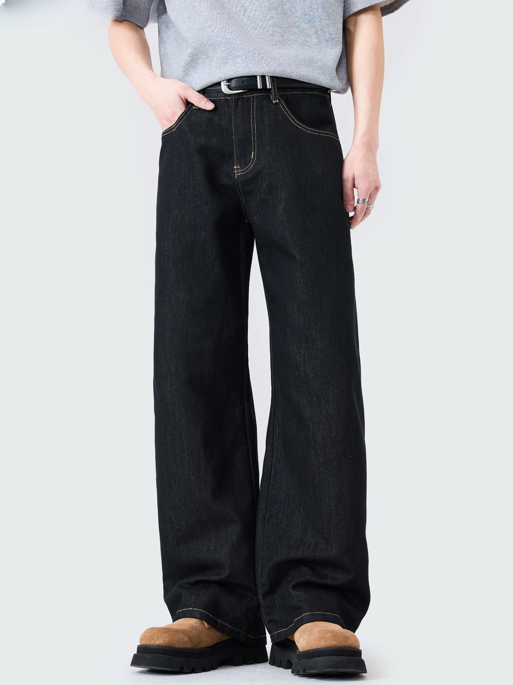 

Onsevenine Natural Color Denim Jeans Loose Straight Cleanfit Casual Long Pants Polyester Fiber Cotton Lenzing Eco Friendly