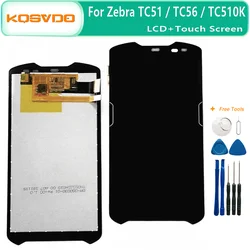 5.0 For Zebra TC51 TC56 LCD Display+Touch Screen For Zebra TC510K TC56CJ TC56DJ LCD Screen Replacement Parts Digitizer Assembly