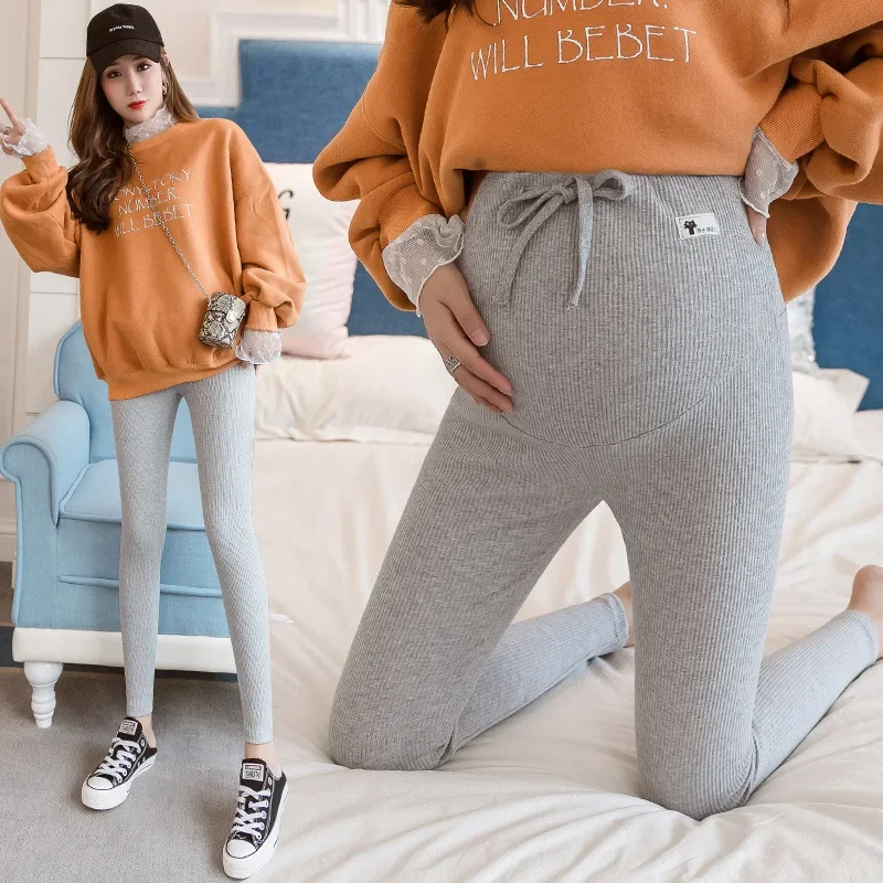 Spring Winter Casual Maternity Legging Elastic Waist Belly Legging Clothes for Pregnant Women Autumn Pregnancy Pencil Pants