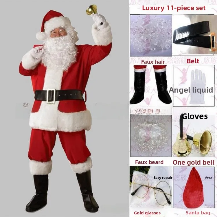 زي Cisas Velvet S Claus زي ly Cisas الزي الذهبي المخملي Cisas Sle للنساء Dr KTV زي زهرة Pa...