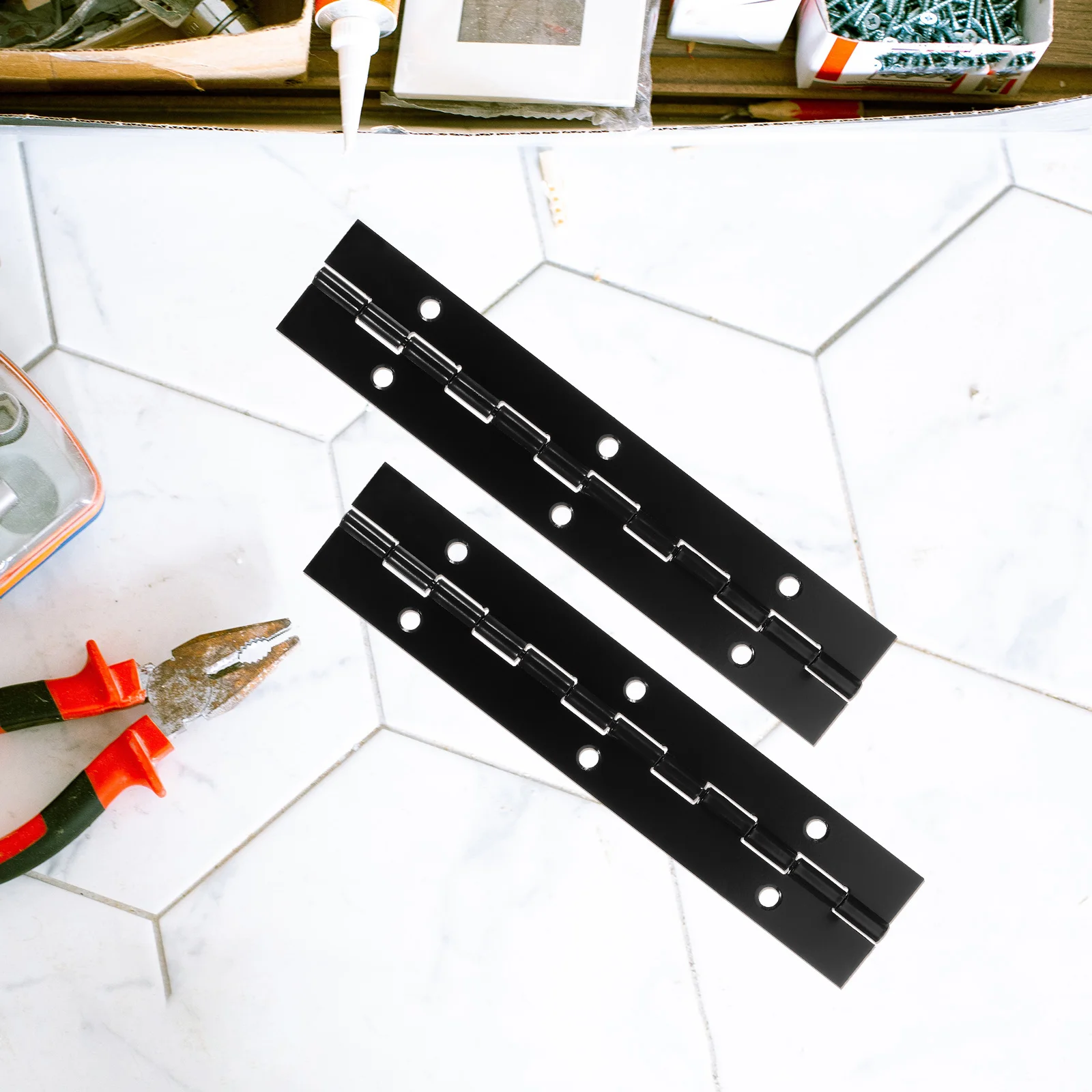 

6pcs Heavy Duty Iron Hinges 150x30x1mm 304 Stainless Steel for Doors Cabinets Furniture Small Metal Outdoor Interior