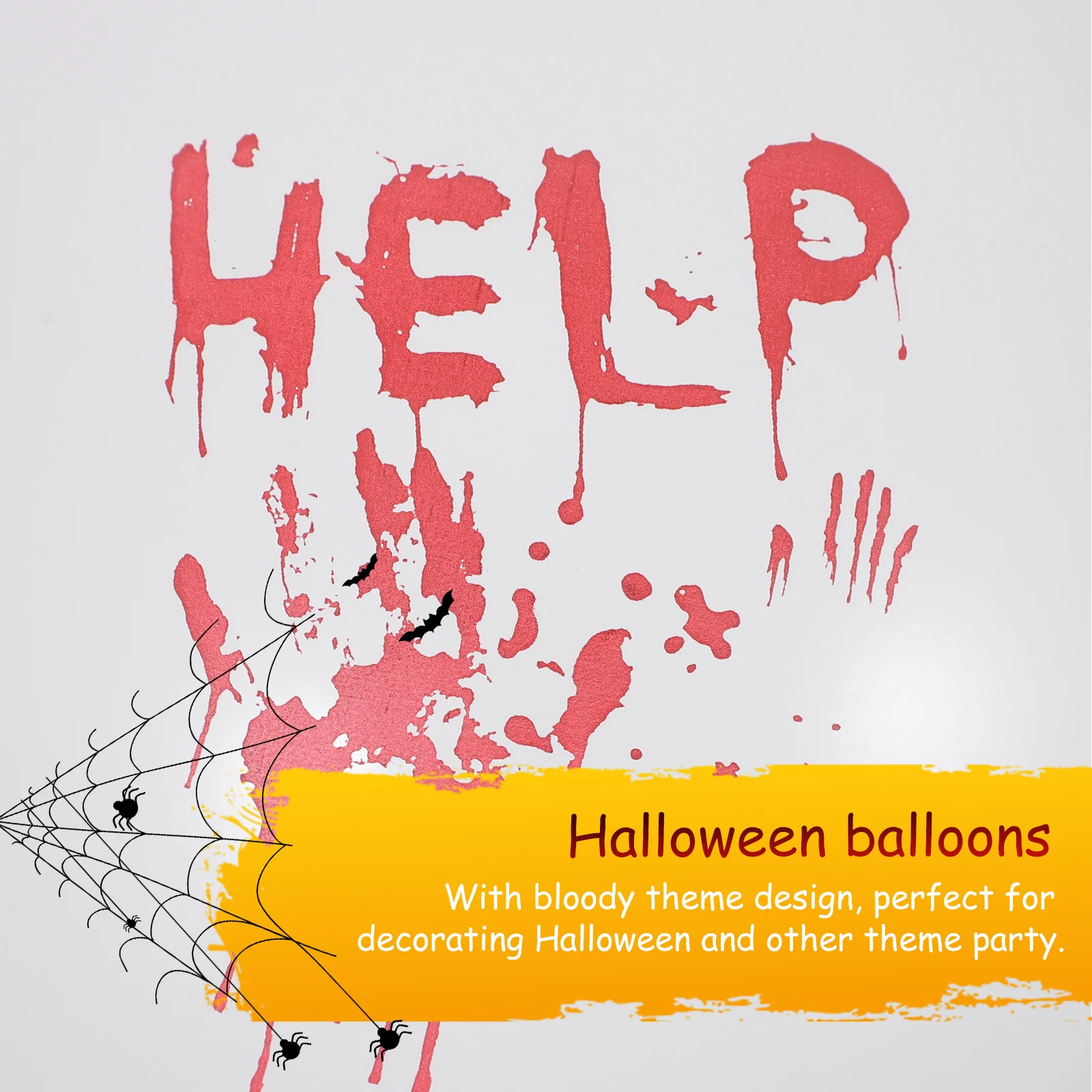 

100Pcs Bloody Handprint Balloons Scary Latex Balloons Halloween Party Favor Horror Scene Decorations Horror Birthday Decorations