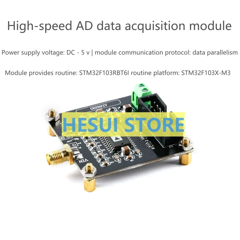 AD9220 ADC module high speed AD data acquisition 12-bit ADC module 10MSPS sampling rate and board
