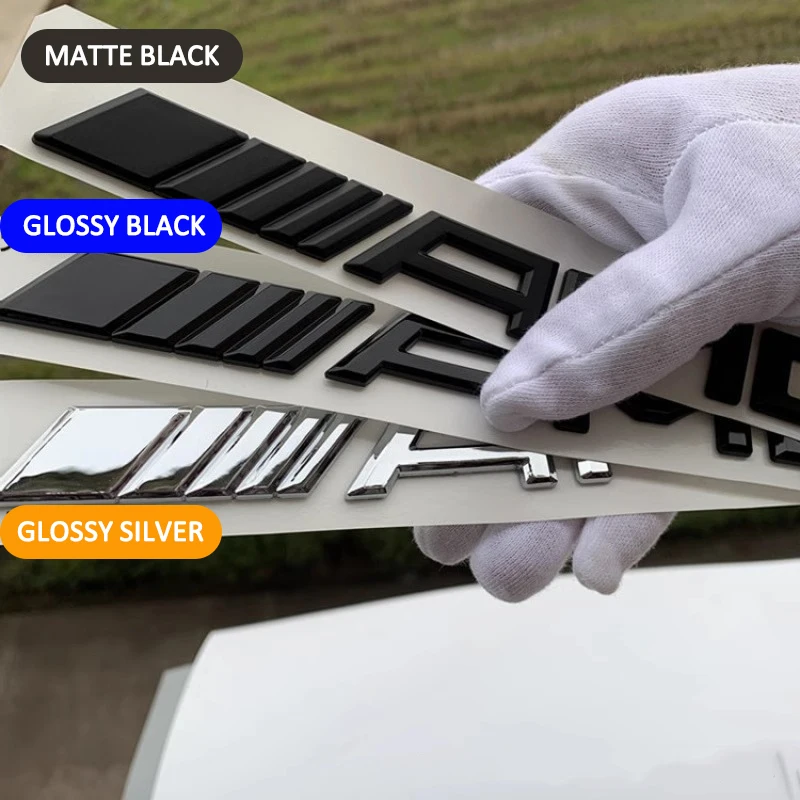 ABS Plastic AMG Letter Badge Rear Tailgate Sticker for Mercedes Benz AMG A B C E G CLA GLK CLASS W221 W212 W213 W176 W205 W177