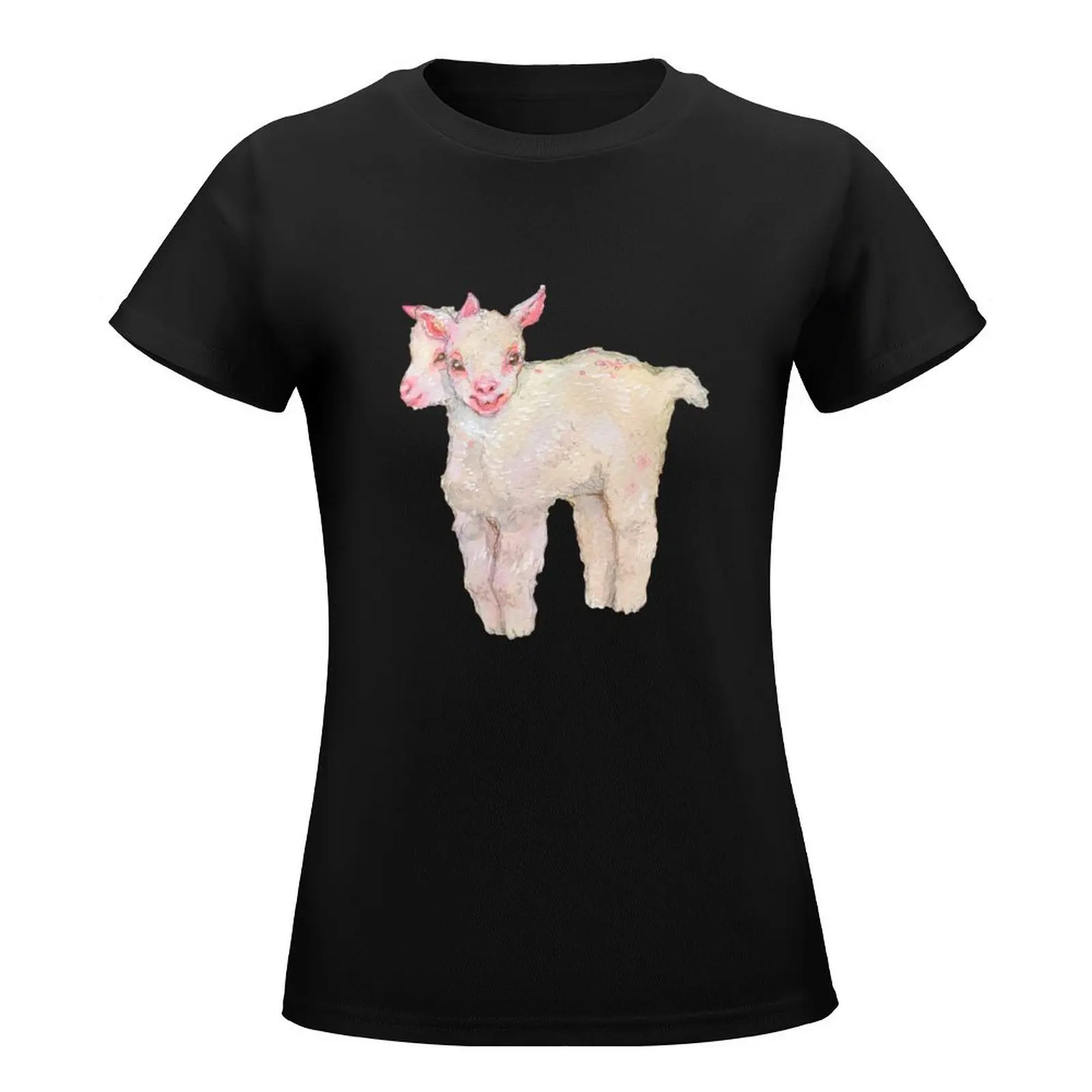 Two headed lamb T-Shirt kawaii clothes summer top Top Women