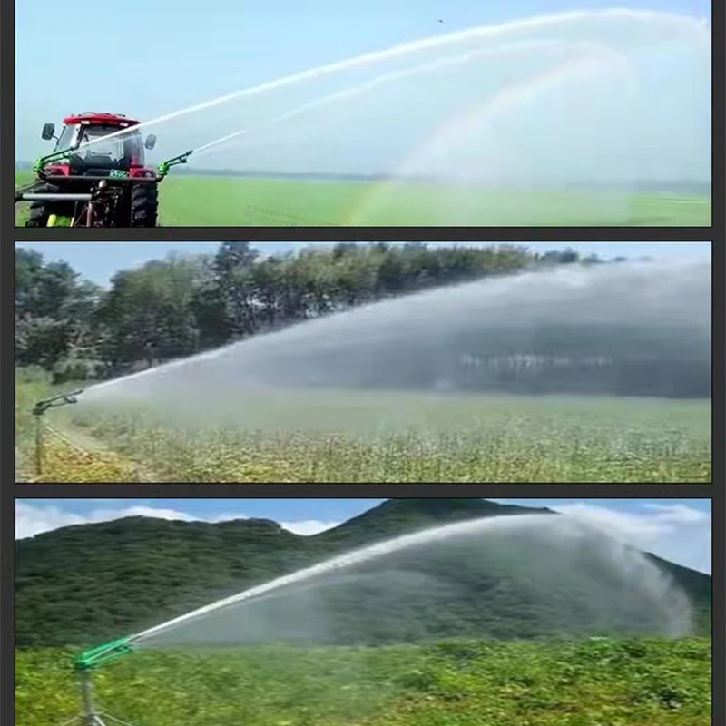

Новый 40-турбинный распылитель для орошения, прочный металлический большой дождевой пистолет, спринклер для системы орошения сельскохозяйственных угодий