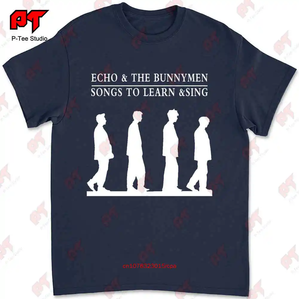 Echo And The Bunnymen Black Herren Men Rock Band T-shirt SEZK