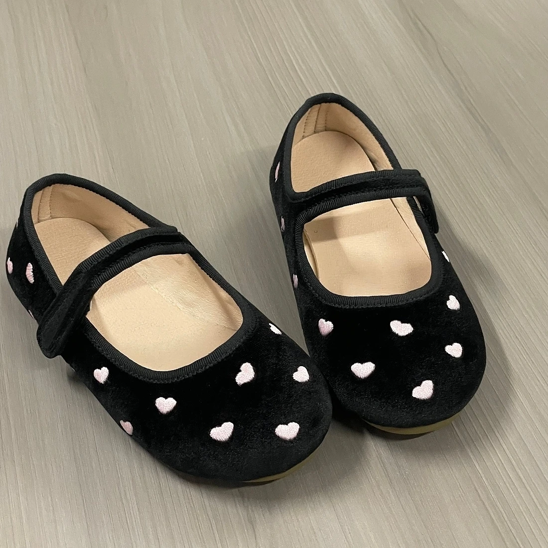 

Jinyu New Arrival Fashion Black Outdoor Activity Princess Shoes Children's Shoes Velvet Leather Durable Baby Girl Shoes
