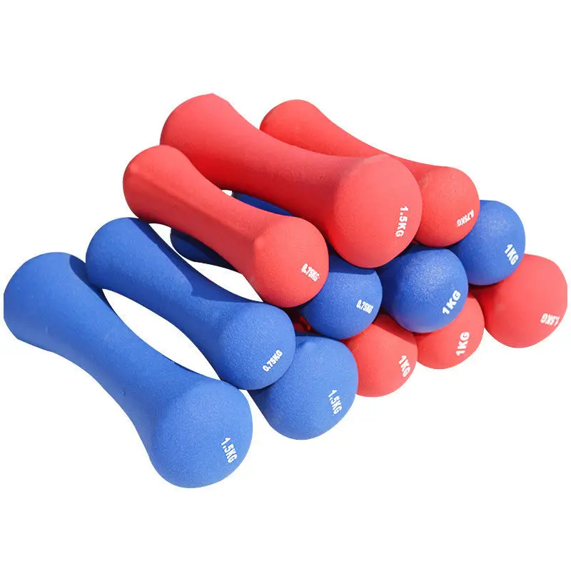 

NEW Custom Lady Bone Shaped Dumbbell Factory Price Rubber Neoprene Home Gym Women Free Weight Muscle Fitness Body Building