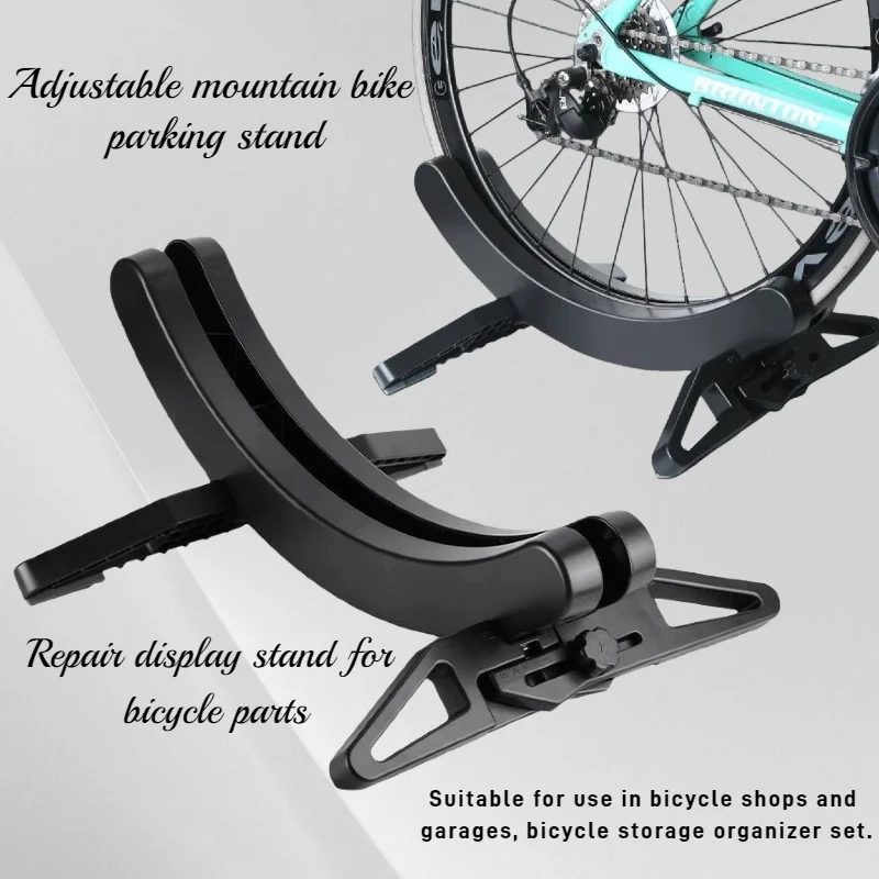 

Adjustable bicycle storage rack indoor garage bicycle parking frame road mountain bike repair table safety bicycle parking rack