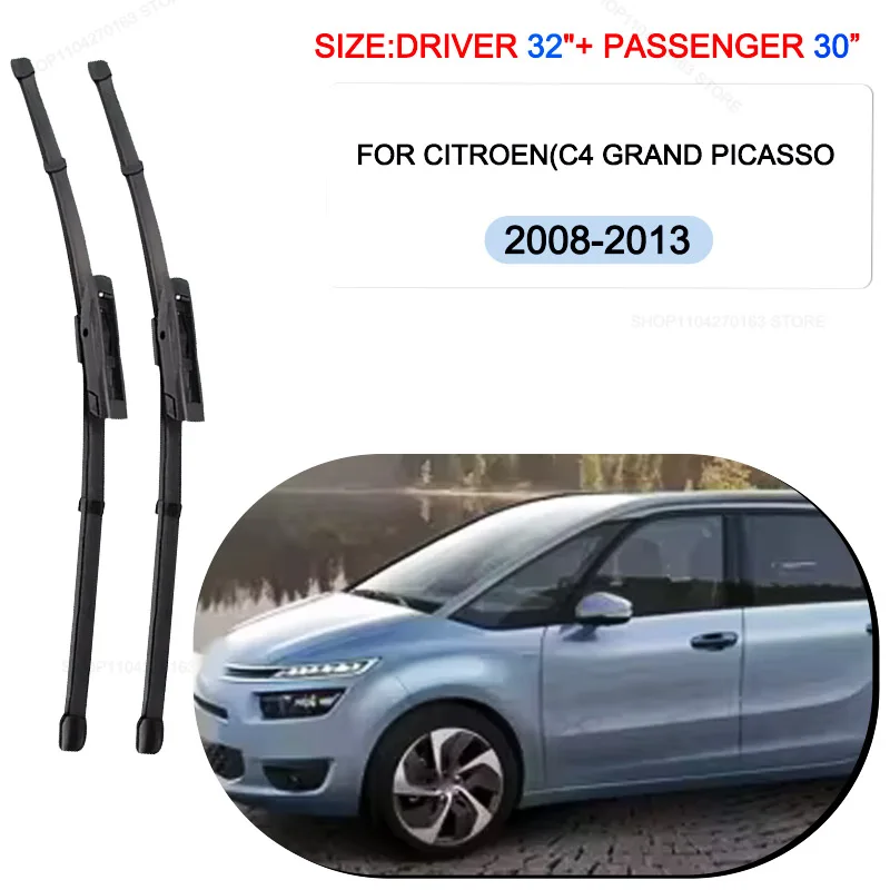 

Car Wiper Blades For Citroen C4 Grand picasso 2008-2013 Windshield Windscreen Front Window Blades 32"+30" Car Accessories