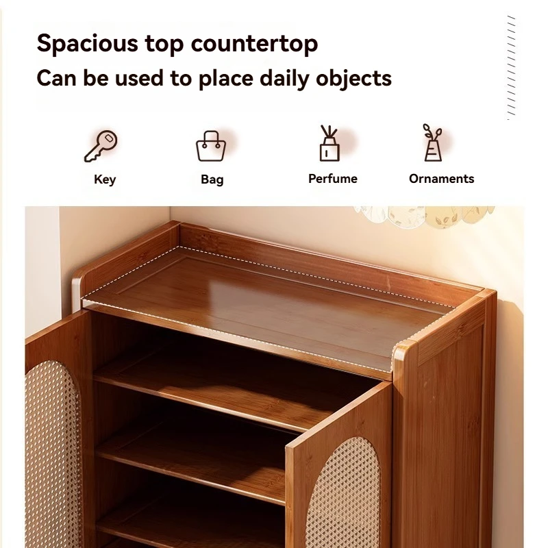 Shoe cabinet for home use, doorstep shoe rack, simple indoor rental, multi-layer breathable dust-proof storage rack for houses image 4