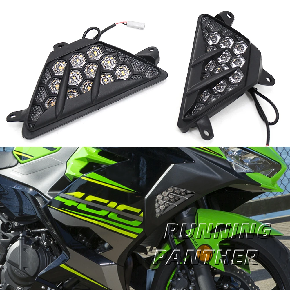 

Для Kawasaki NINJA 300 400 650 1000 NINJA300 ZX6R ZX-6R светодиодный указатель поворота для мотоцикла светосветильник индикатор фонарики 2013-2023