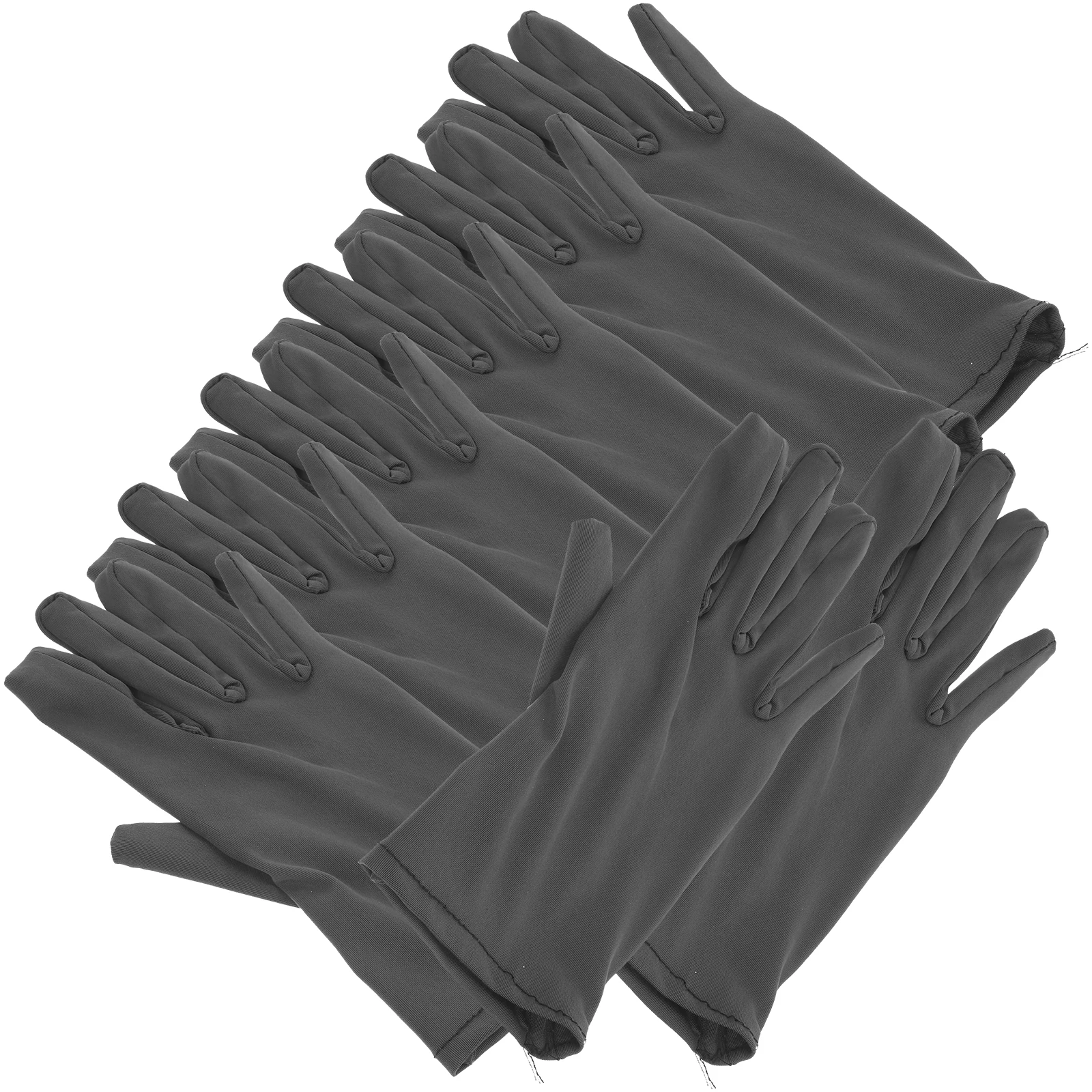 

5 Pairs XL Grey Gardening Gloves Protective Work Weeding Planting Housework Non Slip Durable Elastic Long Wear Multipurpose