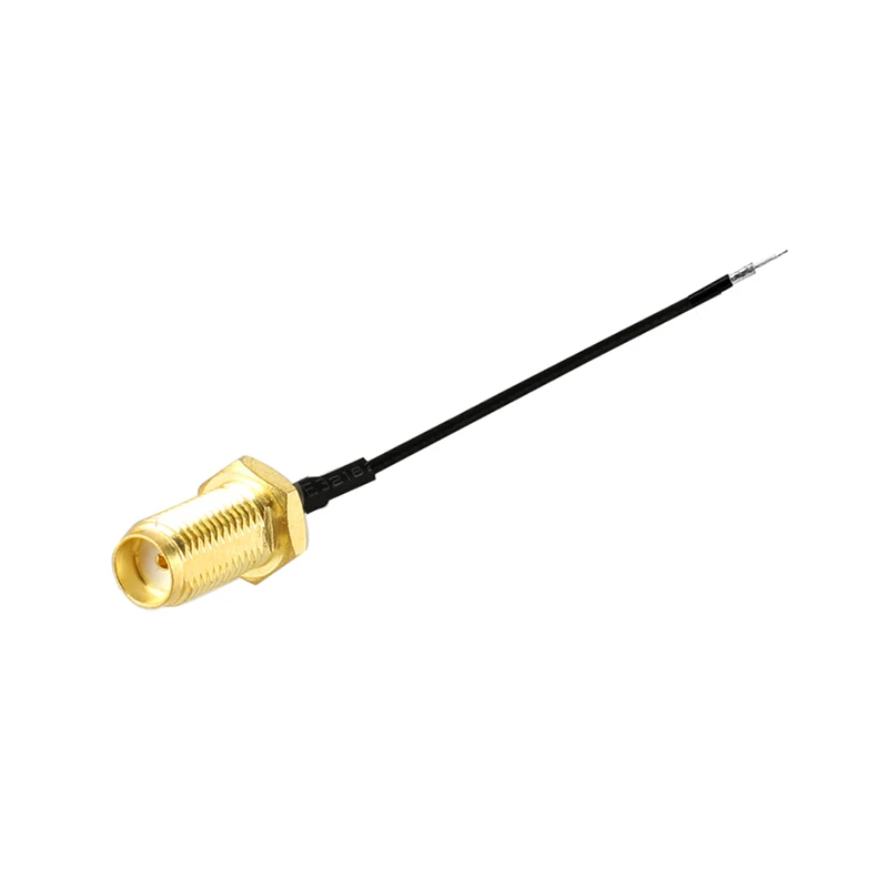 2PCS IPEX U.FL to SMA Male RP SMA Female Jack Right Angle PCB Cable Goldplated RF Coax Connector Antenna WiFi Pigtail Cable