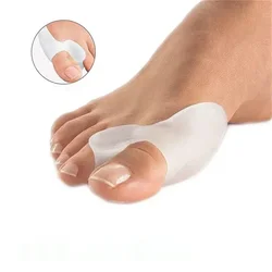 Corrector de pulgar de Gel de silicona, separador Protector de juanete y dedo pequeño, alisador de dedos Hallux Valgus, almohadillas de alivio para el cuidado de los pies, 1 par