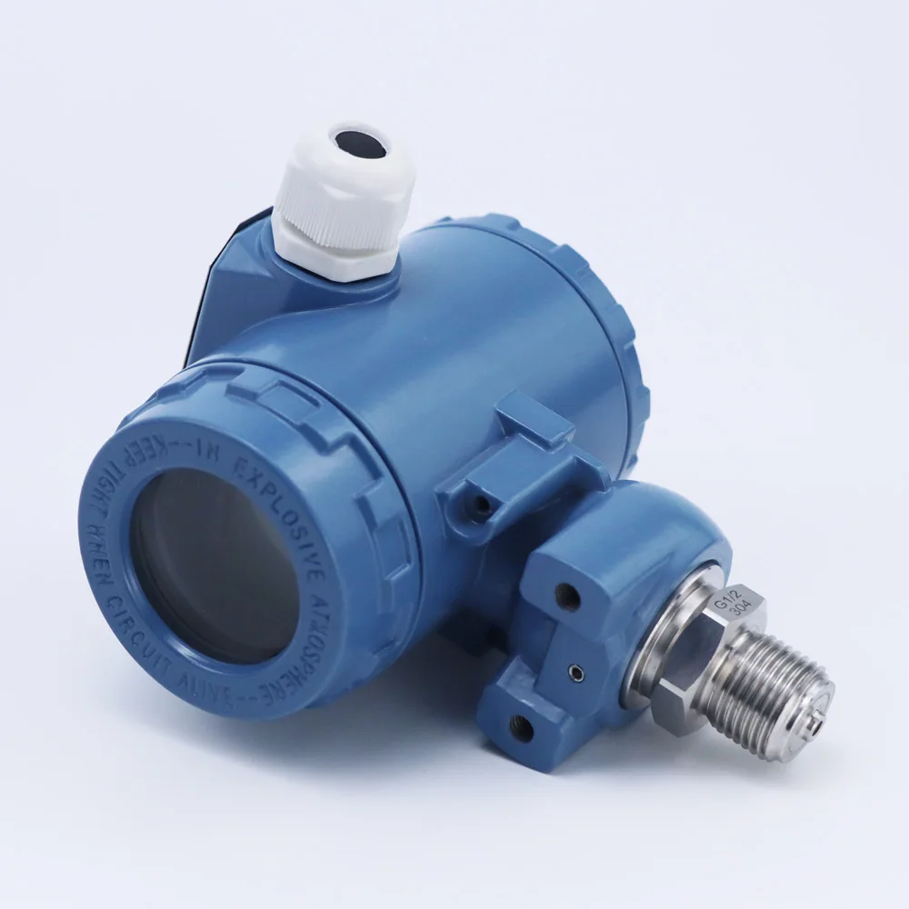 GPD500 4-20mA RS485 HART 0-10V I2C جهاز إرسال الضغط المقاوم للانفجار مع صندوق وصلات وعرض #4