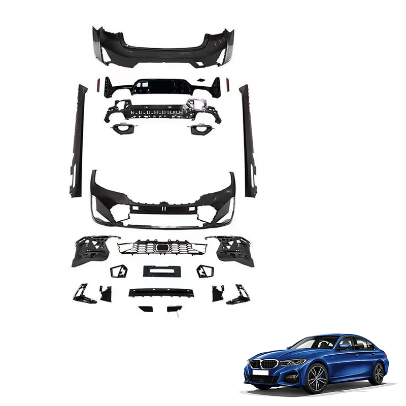 Late New MT Body Kit M-TECH Style Body Kit Bumper Side Skirt Spoiler For  3 Series G20 conversion G28