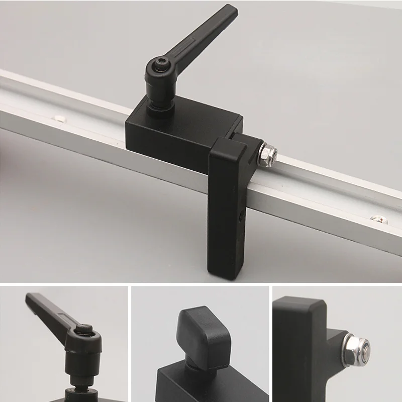 

Aluminum T-Track Sliding Limiter Woodworking Router Table Slot Stopper Saw Table Fence Cutting Limiting Block