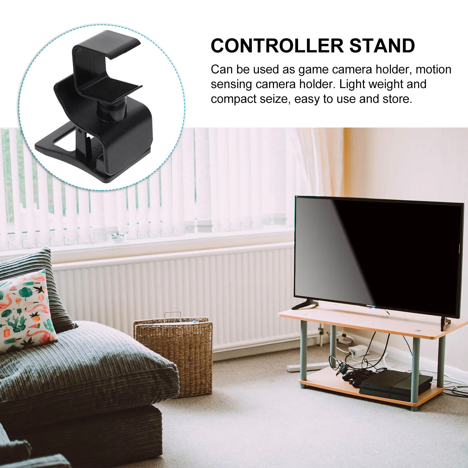 

Game Camera Holder Mount Somatosensory Camera Bracket Plastic Lightweight Wear Resistant for Indoor Motion Sensing Use