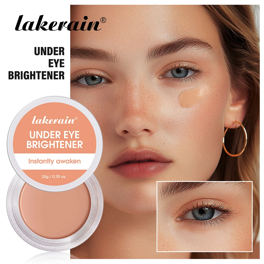 lakerain 4 color eye brightening concealer natural even skin tone long-lasting three-dimensional concealer
