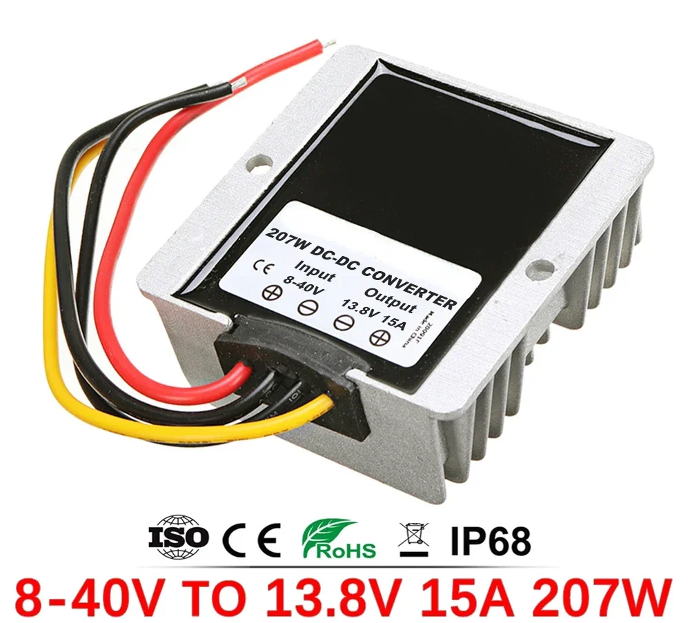 Dc Dc 8-40V Naar 13.8V 12V 30a 25a 20a 10a 6a 3a Regulator Buck Boost Converter Rohs Ce Voor Spanningsstabilisator Auto 'S Zonne-Energie