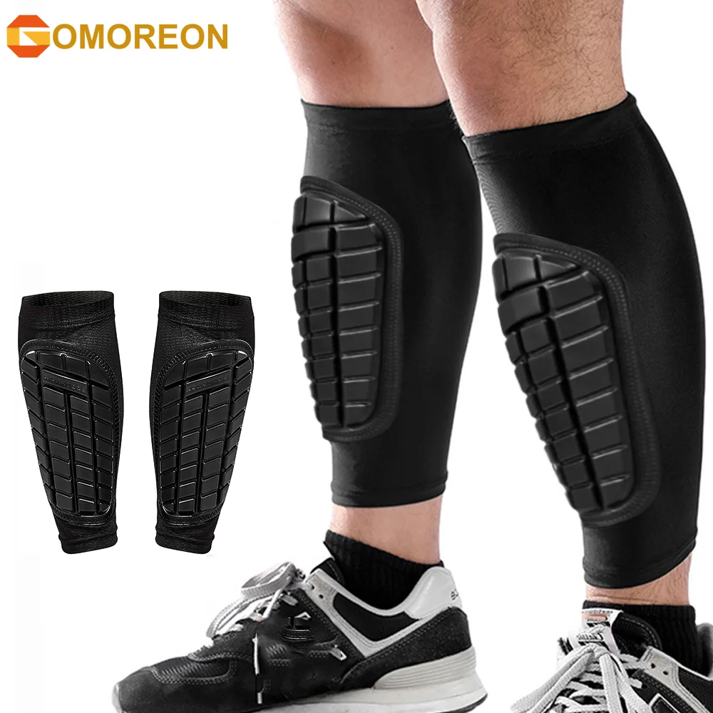 

1Pair Football Soccer Shin Guards, Shin Guard Sleeves for Men Women,Protective Soccer Equipment High Impact Resistant Breathable